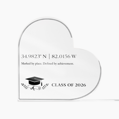 2026 Graduate Coordinate Acrylic Plaque