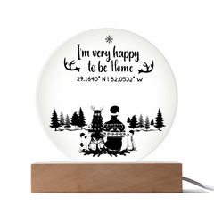 Find My Way Home – Custom Coordinates Acrylic Plaque