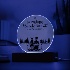 Find My Way Home – Custom Coordinates Acrylic Plaque