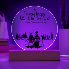 Find My Way Home – Custom Coordinates Acrylic Plaque