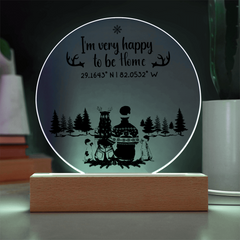 Find My Way Home – Custom Coordinates Acrylic Plaque
