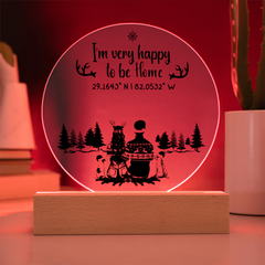 Find My Way Home – Custom Coordinates Acrylic Plaque